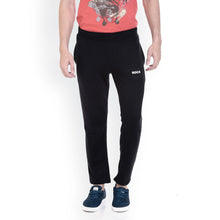 Rocx Men'S Black  Colour Straight Fit Trackpant With Print