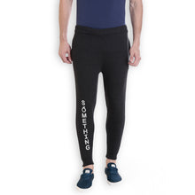 Rocx Men's Black Milange Colour Something Trackpant