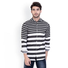 ROCX Black-White Twill Check Slim Fit Shirts