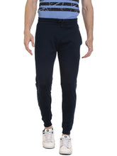 Rocx Men's Navy Blue Colour Printed Trackpant