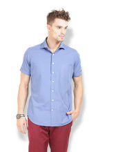 Thisrupt Blue Marble casual slim fit shirt
