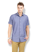 Thisrupt Blue Marble casual slim fit shirt