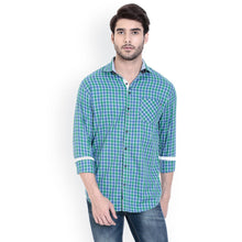 ROCX Shirts Green - R Blue Multi Colour Check