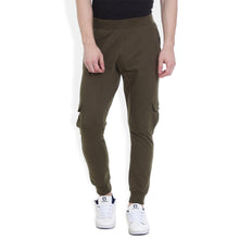 Rocx Men Cotton Green Track Pant