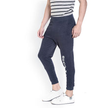 Rocx Men's Navy And Milange Colour Beastmode Printed Track Pant