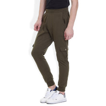 Rocx Men Cotton Green Track Pant