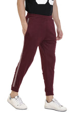 Rocx Men's Maroon Melange Colour ConstraTrackpant