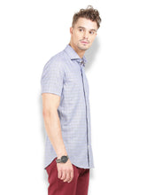 Thisrupt Blue Marble casual slim fit shirt