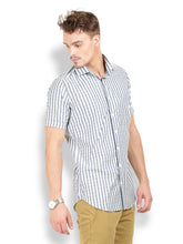 Thisrupt Blue Marble casual slim fit shirt