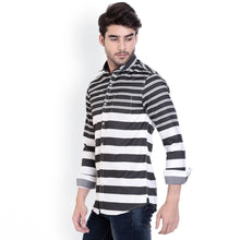 ROCX Black-White Twill Check Slim Fit Shirts