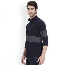 ROCX Shirts White Black Colour Panel Shirts