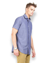 Thisrupt Blue Marble casual slim fit shirt