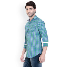 ROCX Shirts Green - R Blue Multi Colour Check