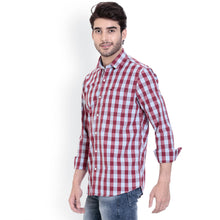ROCX Shirts Maroon - Blue Multi Colour