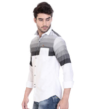 ROCX Shirts Black - Grey Colour Panel Shirt