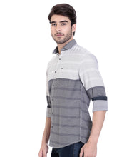 ROCX Shirts White-Navy Colour Panel Shirts