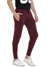 Rocx Men's Maroon Colour Printed Trackpant