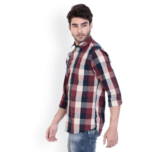 Rocx Shirts Maroon - Cream Multi Colour