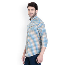 ROCX Shirts Khakhi Blue Multi Colour Check Shirts