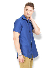 Thisrupt Blue Marble casual slim fit shirt