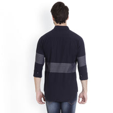 ROCX Shirts White Black Colour Panel Shirts
