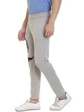 Rocx Men's Light Grey  Colour Printed Trackpant