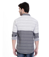 ROCX Shirts White-Navy Colour Panel Shirts