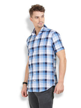 Thisrupt Blue Marble casual slim fit shirt