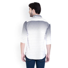 ROCX Navy Blue-White Twill Check Slim Fit Shirts