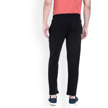 Rocx Men'S Black  Colour Straight Fit Trackpant With Print