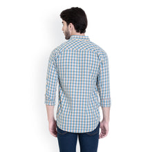 ROCX Shirts Khakhi Blue Multi Colour Check Shirts