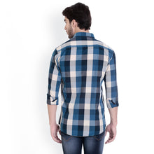 ROCX Navy - Cream Multi Colour Check Slim Fit Shirts