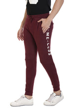 Rocx Men's Maroon Colour Printed Trackpant