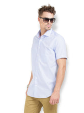 Thisrupt Blue Marble casual slim fit shirt