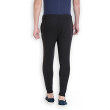 Rocx Men's Black Milange Colour Something Trackpant