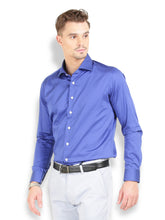 Thisrupt Blue Marble casual slim fit shirt
