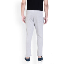 Rocx Men'S Grey Milange  Colour Straight Fit Trackpant With Print