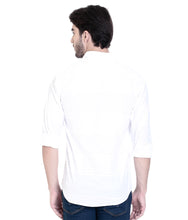 ROCX Shirts White-Blue Colour Panel Shirt