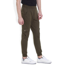 Rocx Men Cotton Green Track Pant