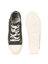 Thisrupt Mens Black Denim Shoes