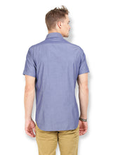 Thisrupt Blue Marble casual slim fit shirt