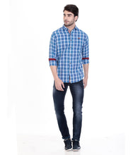 ROCX Shirts Blue - White Multi Colour Check