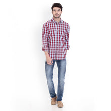 ROCX Shirts Maroon - Blue Multi Colour