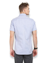 Thisrupt Blue Marble casual slim fit shirt