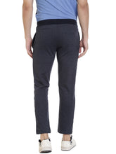 Rocx Men's Navy Blue Melange Colour Printed Trackpant