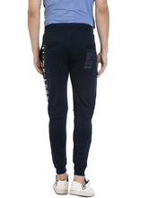 Rocx Men's Navy Blue Colour Printed Trackpant