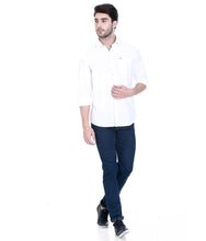 ROCX Shirts White-Blue Colour Panel Shirt
