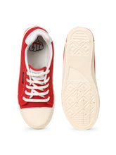 Thisrupt Mens Red Canvas Shoes