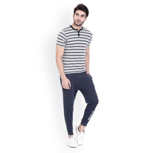 Rocx Men's Navy And Milange Colour Beastmode Printed Track Pant