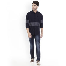 ROCX Shirts White Black Colour Panel Shirts